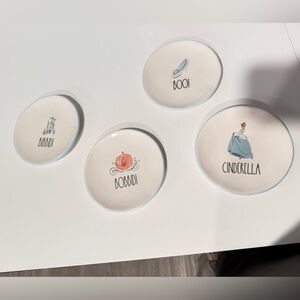 Disney Cinderella Princess 6” Desserts Plates Set Of 4 Rae Dunn